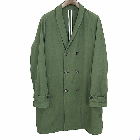 在庫残りわずか 中古 Universal Products ユニバーサルプロダクツ Cotton Shawl Collar Coat コート メンズ カーキ L 人気第6位 コート ジャケット Publicueros Com