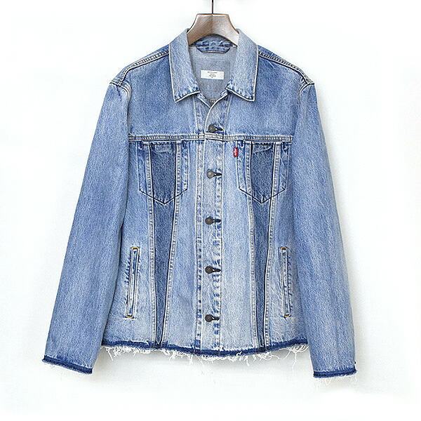 levis cut off denim jacket