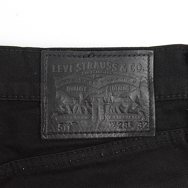 MODESCAPE Rakuten Ichiba Shop: Levi&#39;s Levis 511 SLIM FIT JEANS stretch skinny pants men black 28 ...