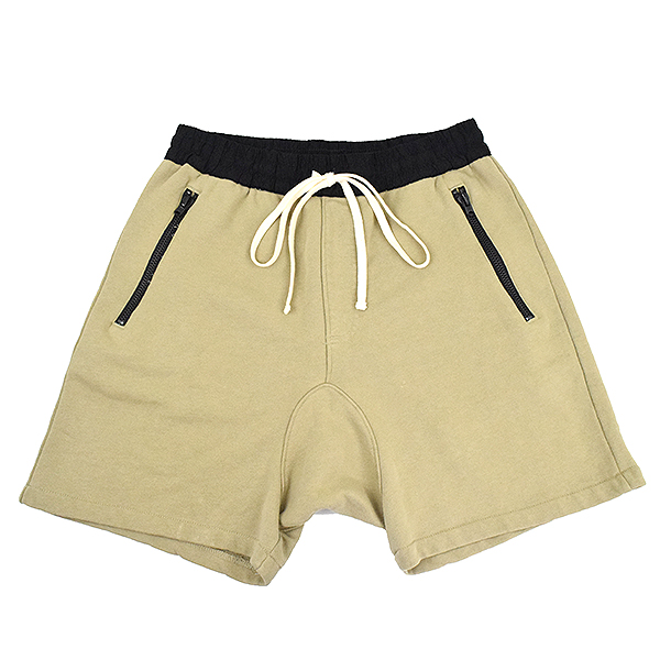 khaki sweat shorts