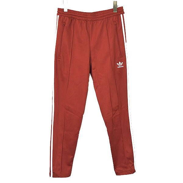adidas red track pants