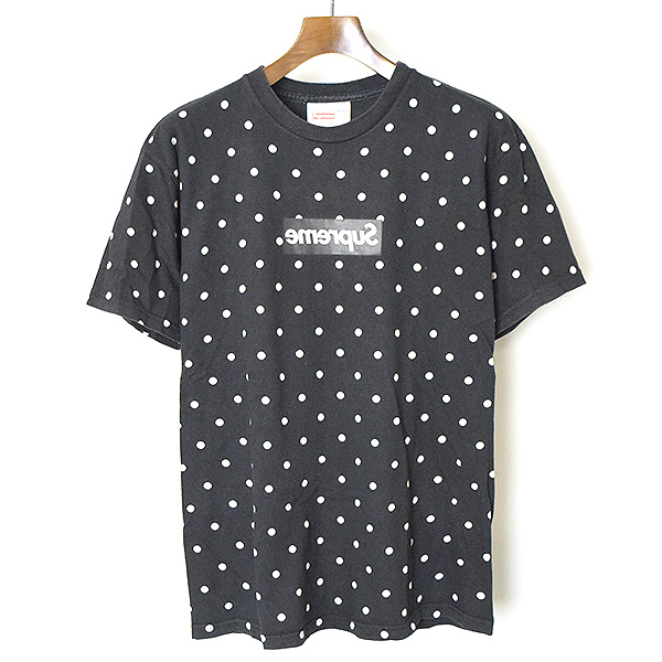 supreme polka dot box logo shirt