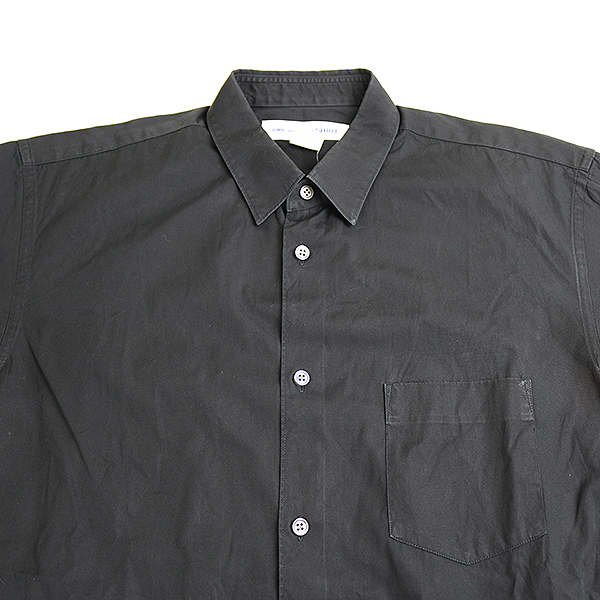 楽天市場 中古 Comme Des Garcons Shirt コムデギャルソンシャツ Forever コットンブロード半袖シャツ メンズ ブラック M Modescape 楽天市場店