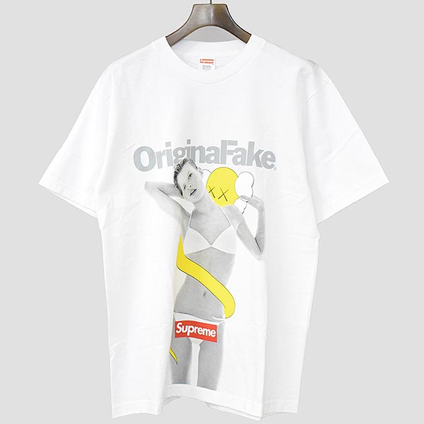 楽天市場 中古 Supreme Original Fake シュプリーム オリジナルフェイク 08ss 代官山10周年記念 Kate Moss Tee プリントtシャツ メンズ ホワイト L ケイト モス Modescape 楽天市場店