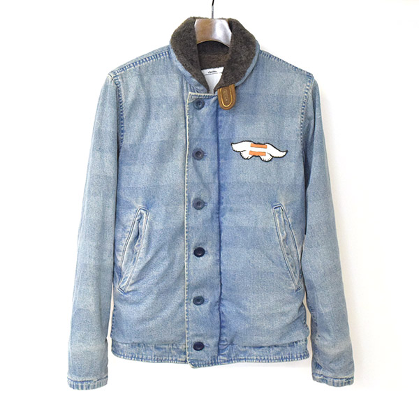 楽天市場 中古 Visvim ビズビム Windstopper Indigo Border デッキジャケット メンズ インディゴ 1 Modescape 楽天市場店