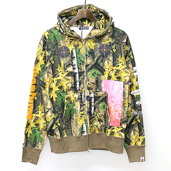 bathing ape zip up hoodie