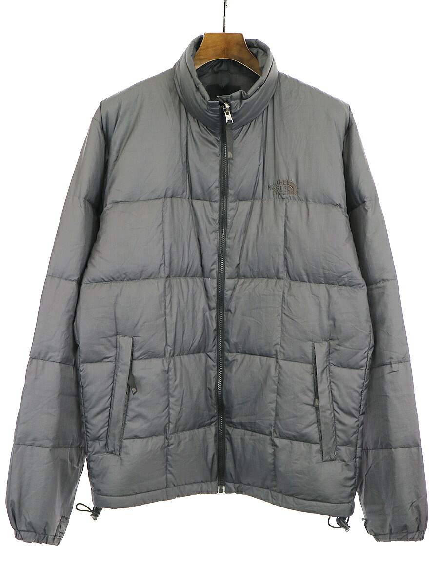 white and gray north face jacket