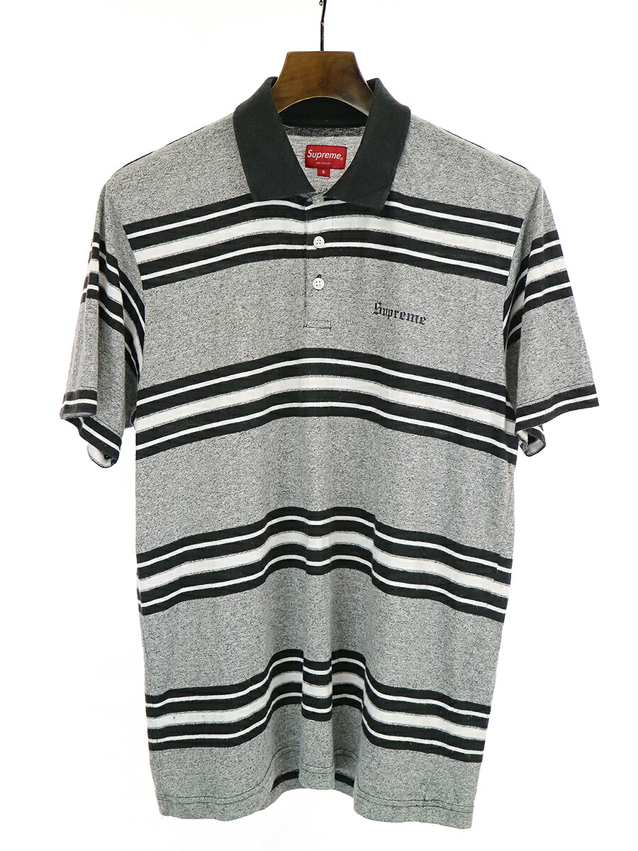 supreme polo shirt black