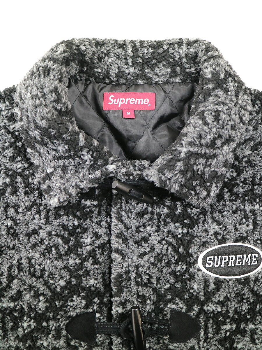 supreme snowflake toggle fleece jacket