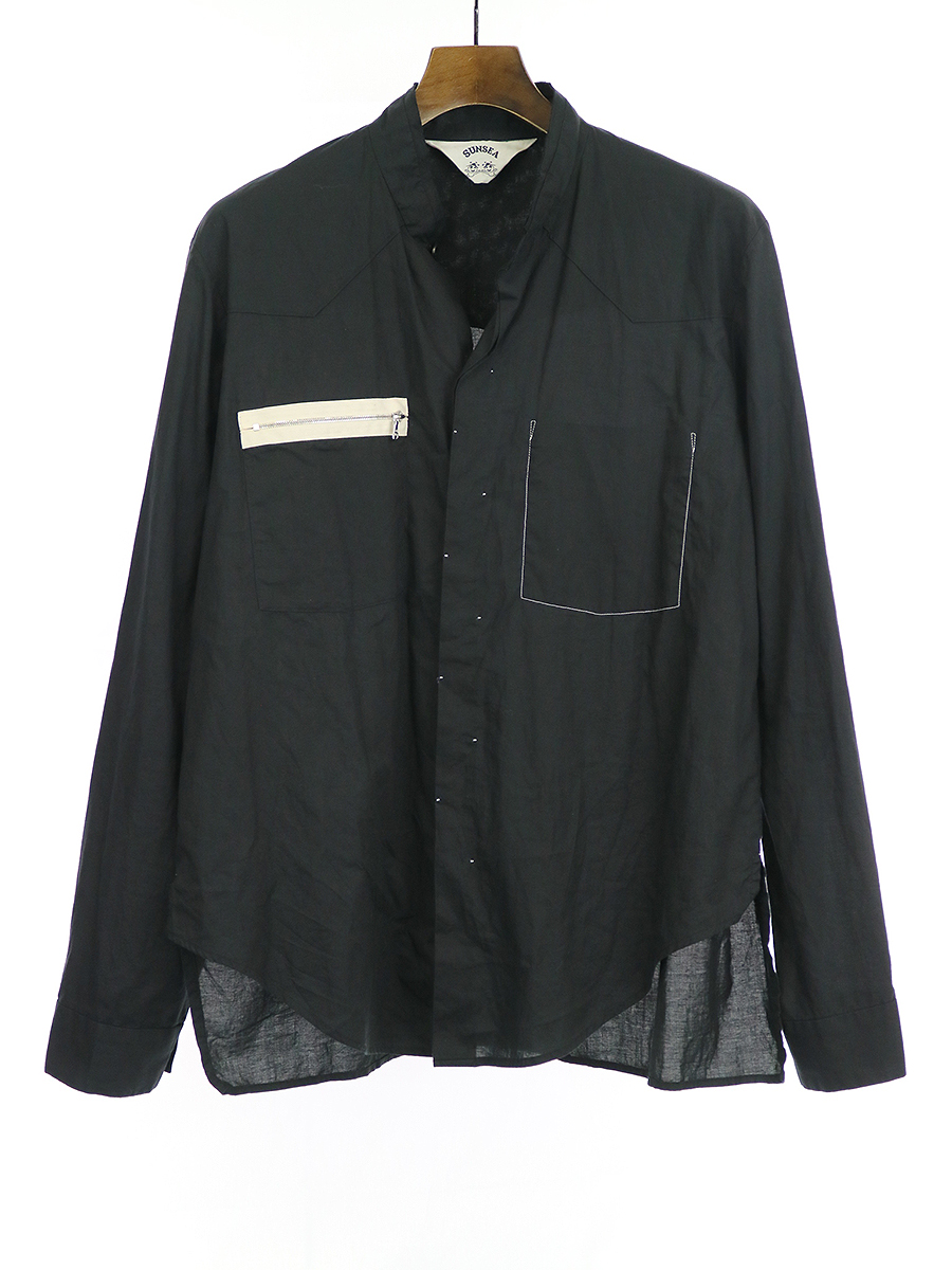 【楽天市場】【中古】SUNSEA サンシー 18SS EXPLORATION SHIRT エクスプロレーションシャツ ブラック 2 メンズ