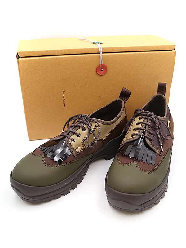 Hender Scheme plover brogue カラーステッチ 激安価額 www