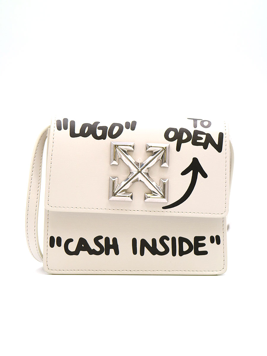 楽天市場】【中古】OFF-WHITE オフホワイト Jitney Cash Inside Bag ホワイト 楽天市場店