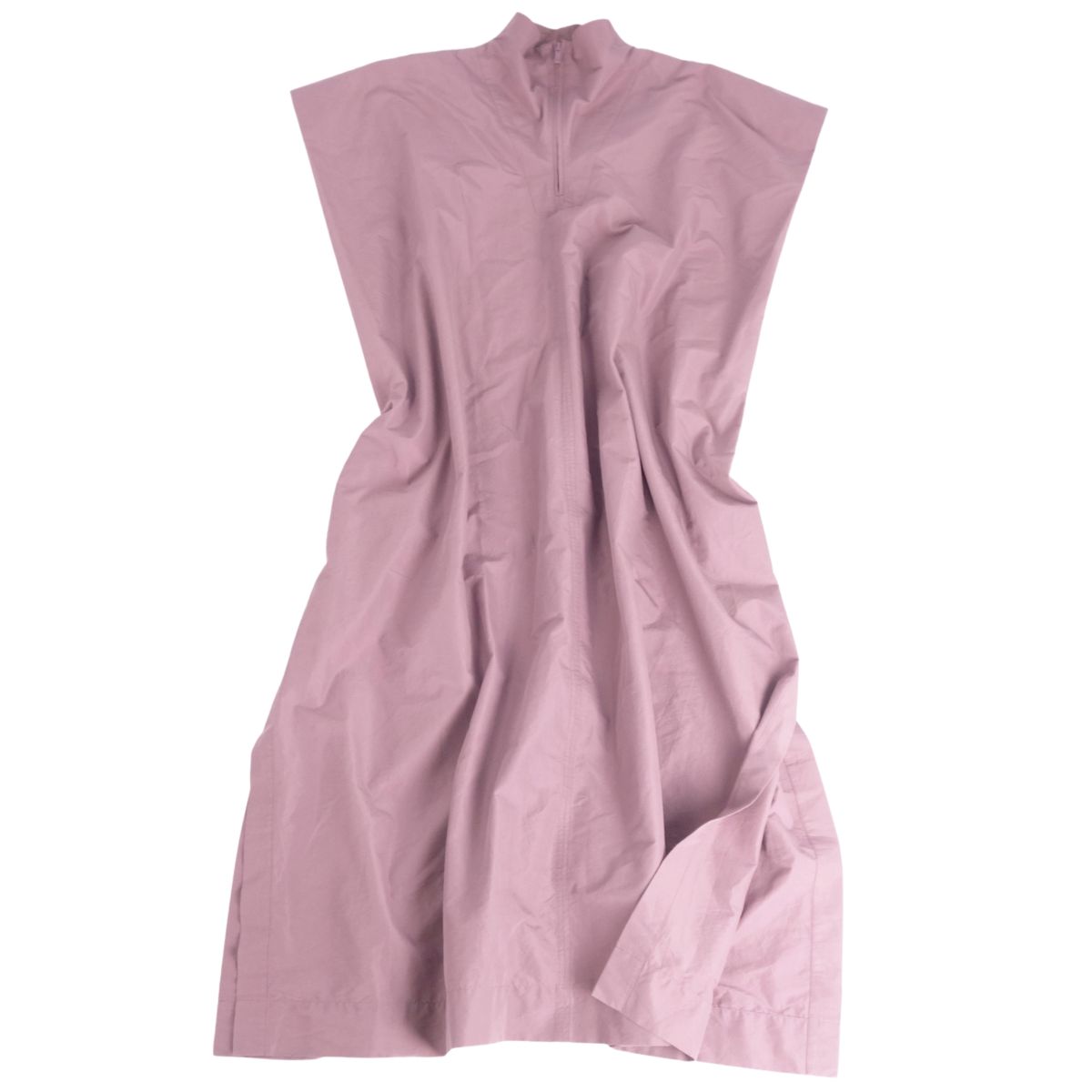【美品】オムプリッセ イッセイミヤケ HOMME PLISSE ISSEY MIYAKE コート ハーフジップ ロング シャツ コットン アウター メンズ 3(L相当) パープル【中古】