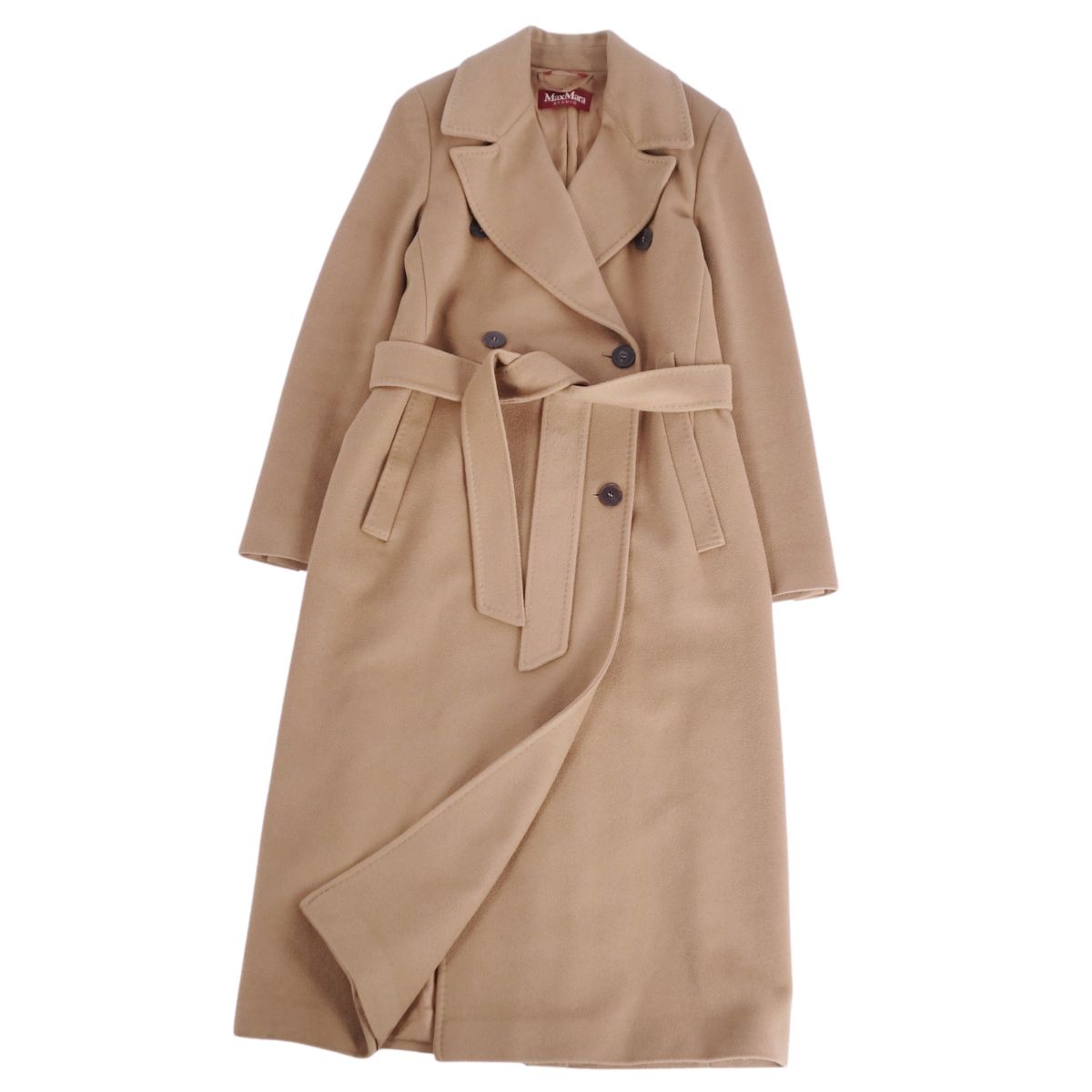 S Max Mara ダブルブレストダブルフェイスコート キャメル JI42 S MAX