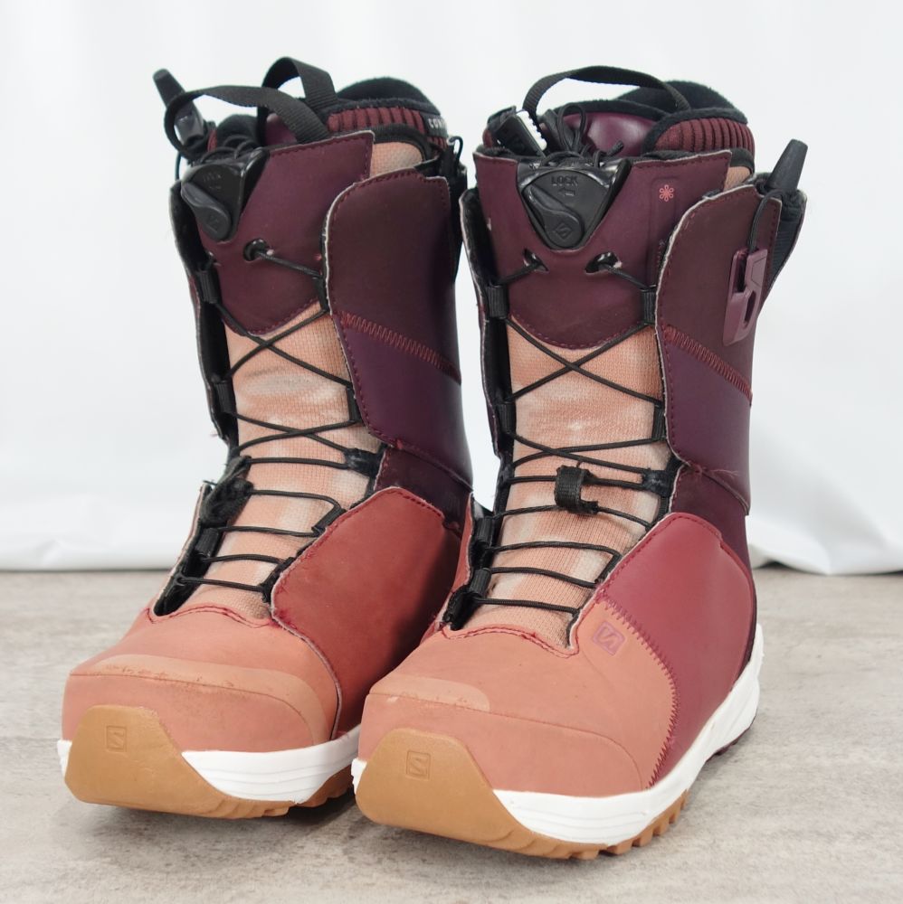 サロモン SALOMON KIANA 23珊 スノーボード ブーツ キアナ ホンブルグ帽ブーツ レディース WOMAN アウトドア【中古】