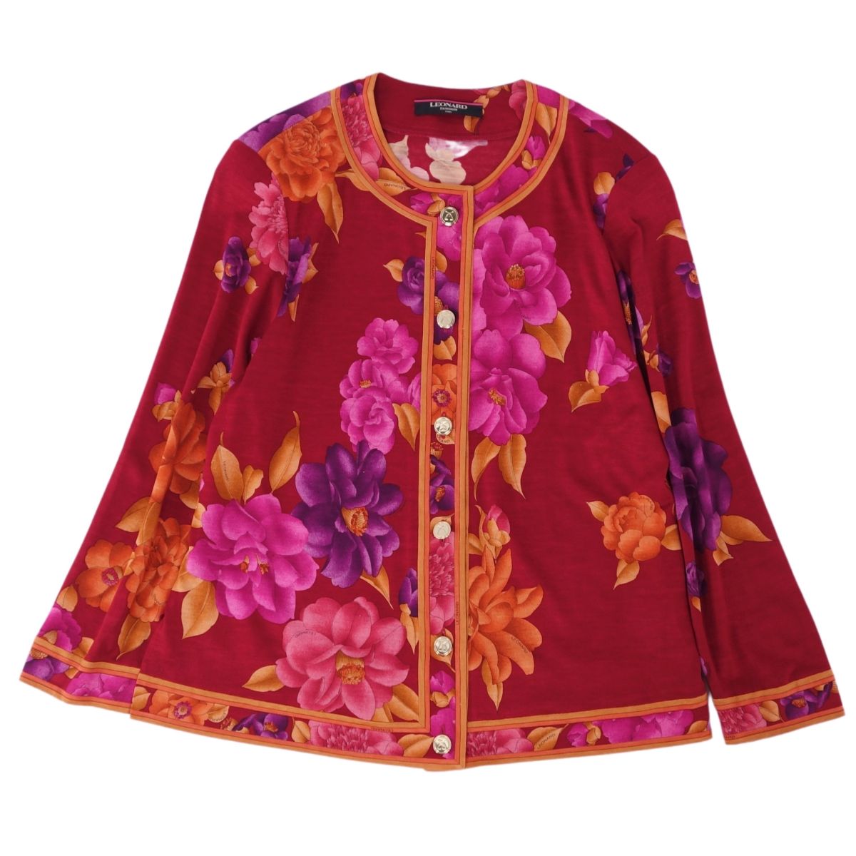 楽天市場】LEONARD レオナール 0329102 シルク混ウール 金ボタン