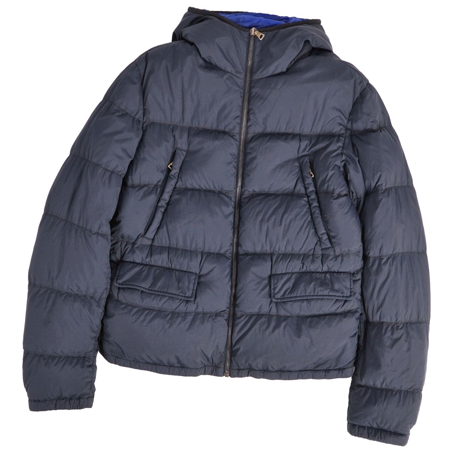 【美品】プラダ スポーツ PRADA SPORT ジャケット ダウンジャケット ナイロン ジップアップ アウター メンズ 48(M相当) ネイビー【中古】｜MODEST LORD 仙台 店