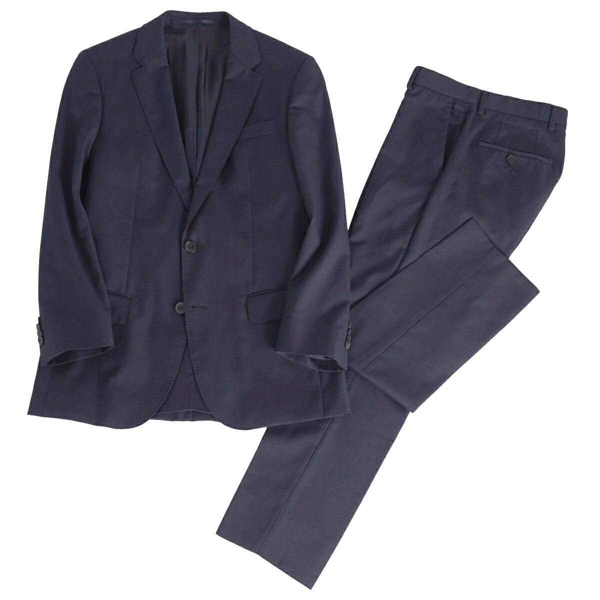 【美品】ヒューゴボス HUGO BOSS セットアップ スーツ シングル ウール GUABELLO グアベロ ジャケット パンツ メンズ 44(S相当) ネイビー【中古】｜MODEST LORD 仙台 店