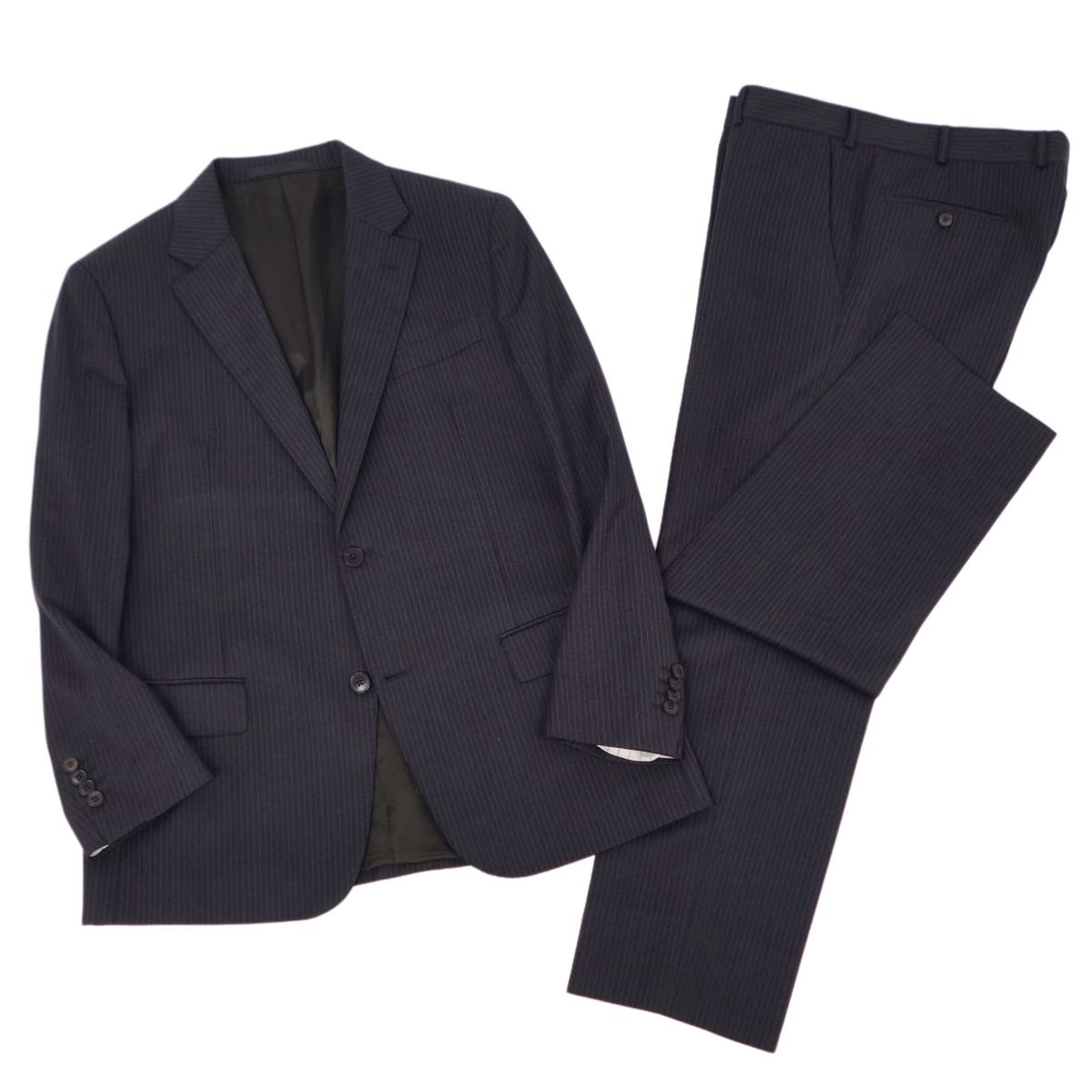 極美品⭐︎VALENTINO グレー ストライプ パンツスーツ セットアップ 40 極美品⭐︎VALENTINO グレー ストライプ パンツスーツ