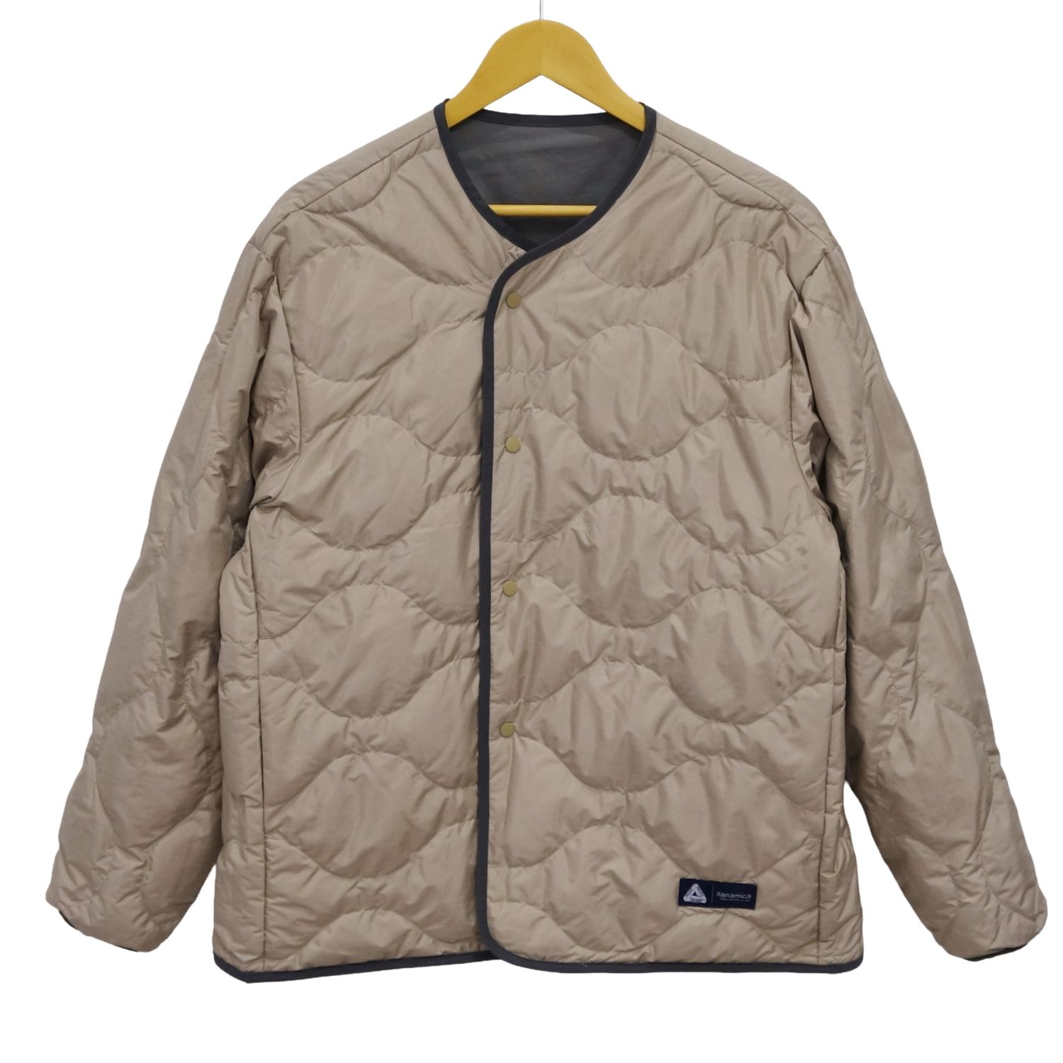 【美品】ナナミカ nanamica Reversible Down Cardigan SUAF372 Sage Green リバーシブル ダウン カーディガン メンズ S【中古】