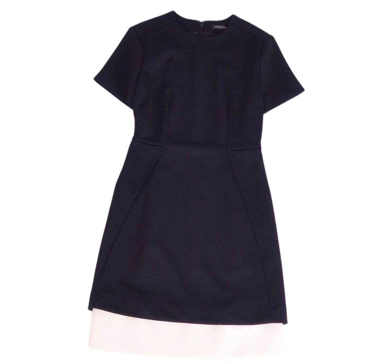 新品ヨーコチャンワンピース 美品 YOKO CHAN ヨーコチャン Hラインパール ドレス ワンピース