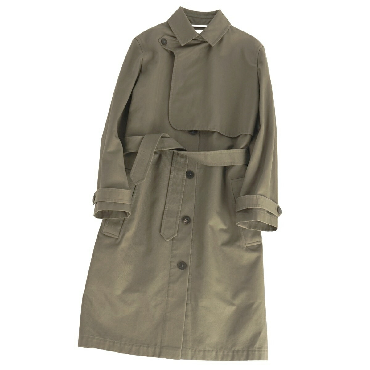 エルメス　HERMES コート　36 HERMES（エルメス） ステンカラーコート カシミヤ ホワイト 36