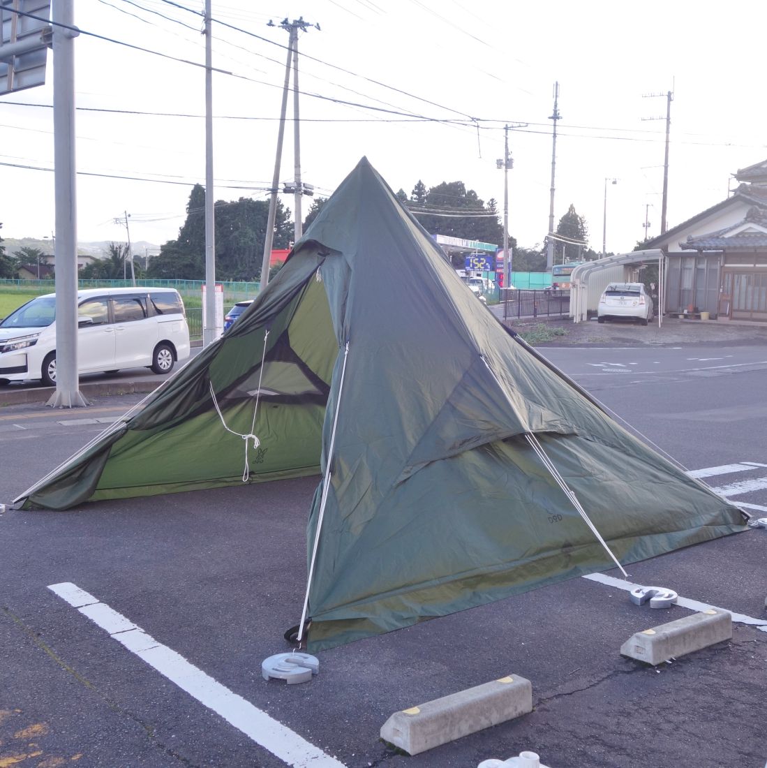 超美品再入荷品質至上! ディーオーディー DOD ONE POLE TENT RX L T6-817-KH ワンポール テント ファミリー キャンプ  アウトドア fucoa.cl