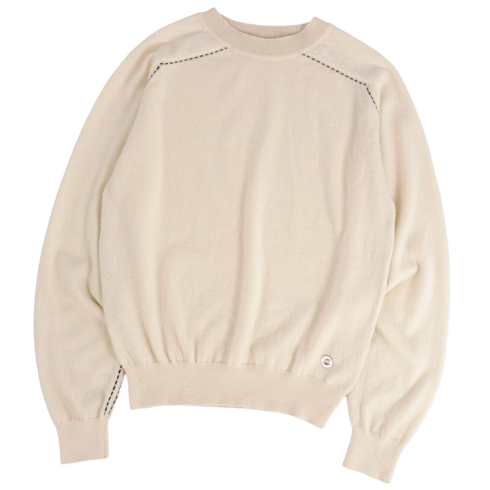 【極美品】エルメス HERMES ニット 22SS セーター ロングスリーブ 長袖 カシミヤ トップス レディース イギリス製 36(S相当) ホワイト【中古】｜MODEST LORD 仙台 店