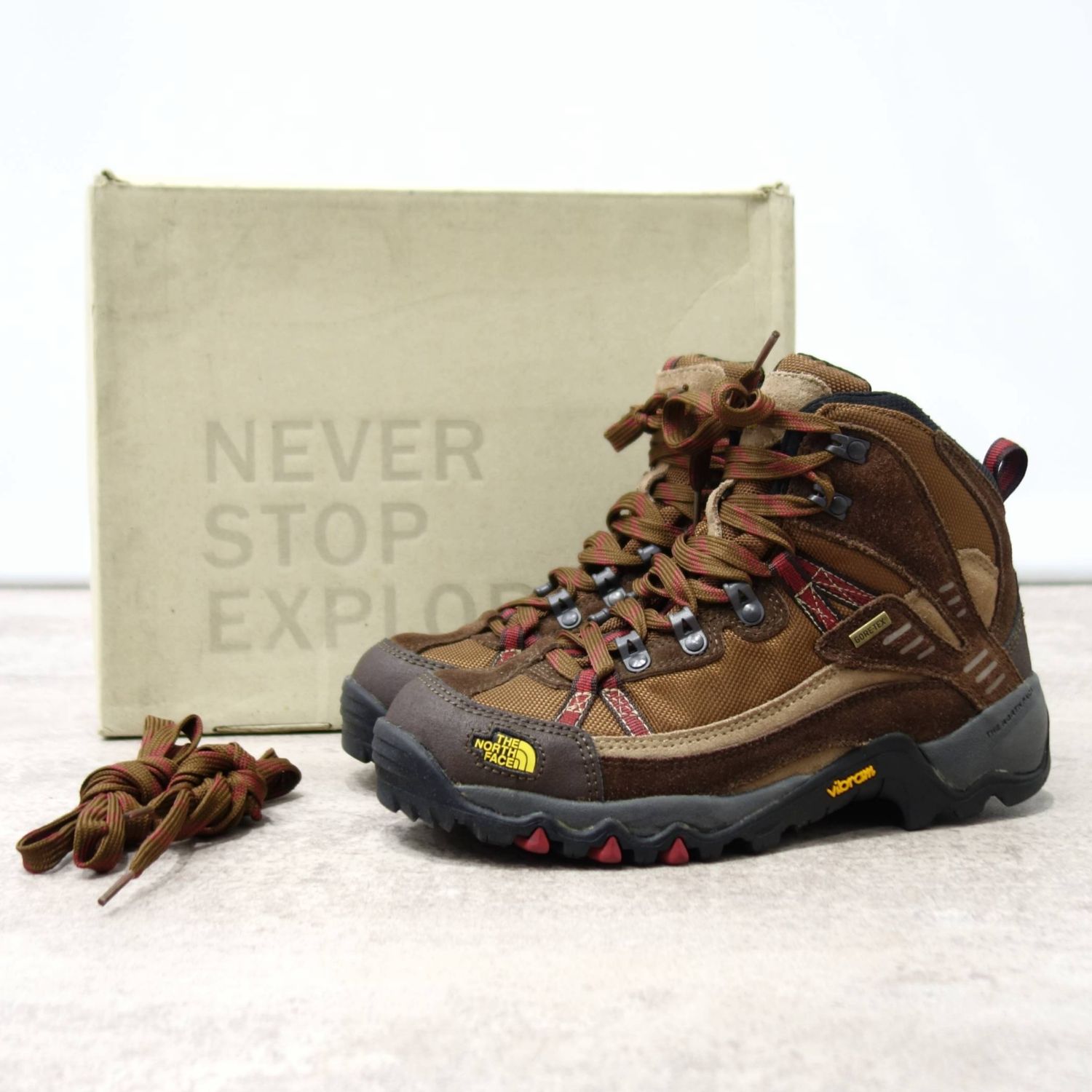 【美品】ザ ノースフェイス THE NORTH FACE CHAMLANG GTX チャムラン ゴアテックス シューズ 靴 トレッキング アウトドア 25cm パートリッジブラウン×ソイルブラウン【中古】|MODEST LORD 仙台 店