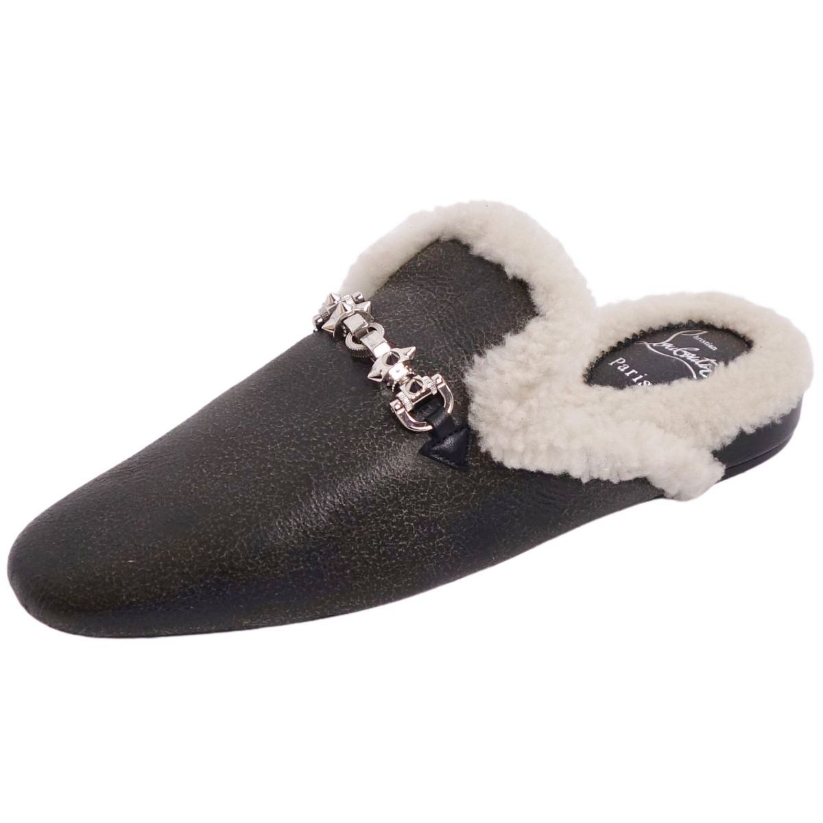 未使用 クリスチャンルブタン ムートン ミュール 41 サンダル ナッパレザー 楽天市場】未使用品 Christian Louboutin ムートン ミュール