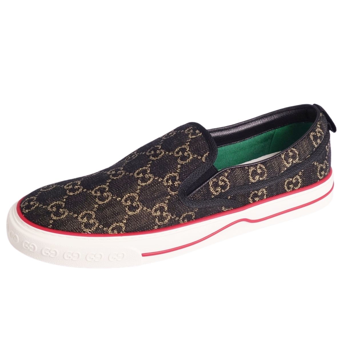 楽天市場】GUCCI グッチ ゴースト モノグラム レザー スリッポン