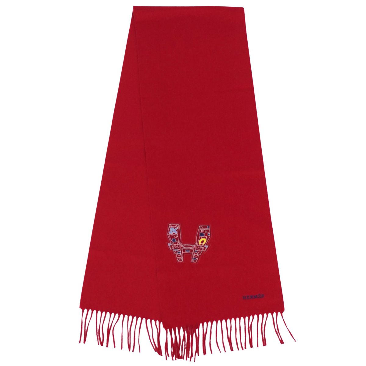 楽天市場】HERMES エルメス 王者の虎 ブロデ 刺繍 マフラー カシミア
