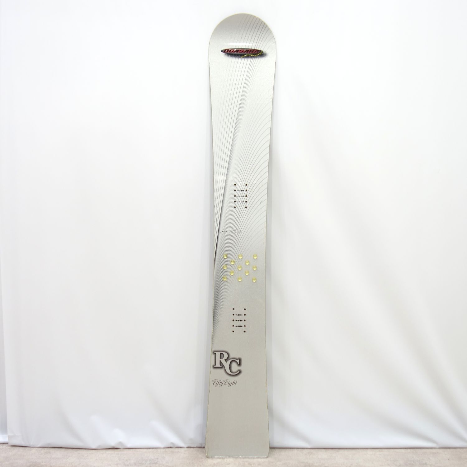 オガサカ OGASAKA RC FiftyEight 158cm アルペン スノーボード 板のみ アウトドア シルバー【中古】|MODEST LORD 仙台 店