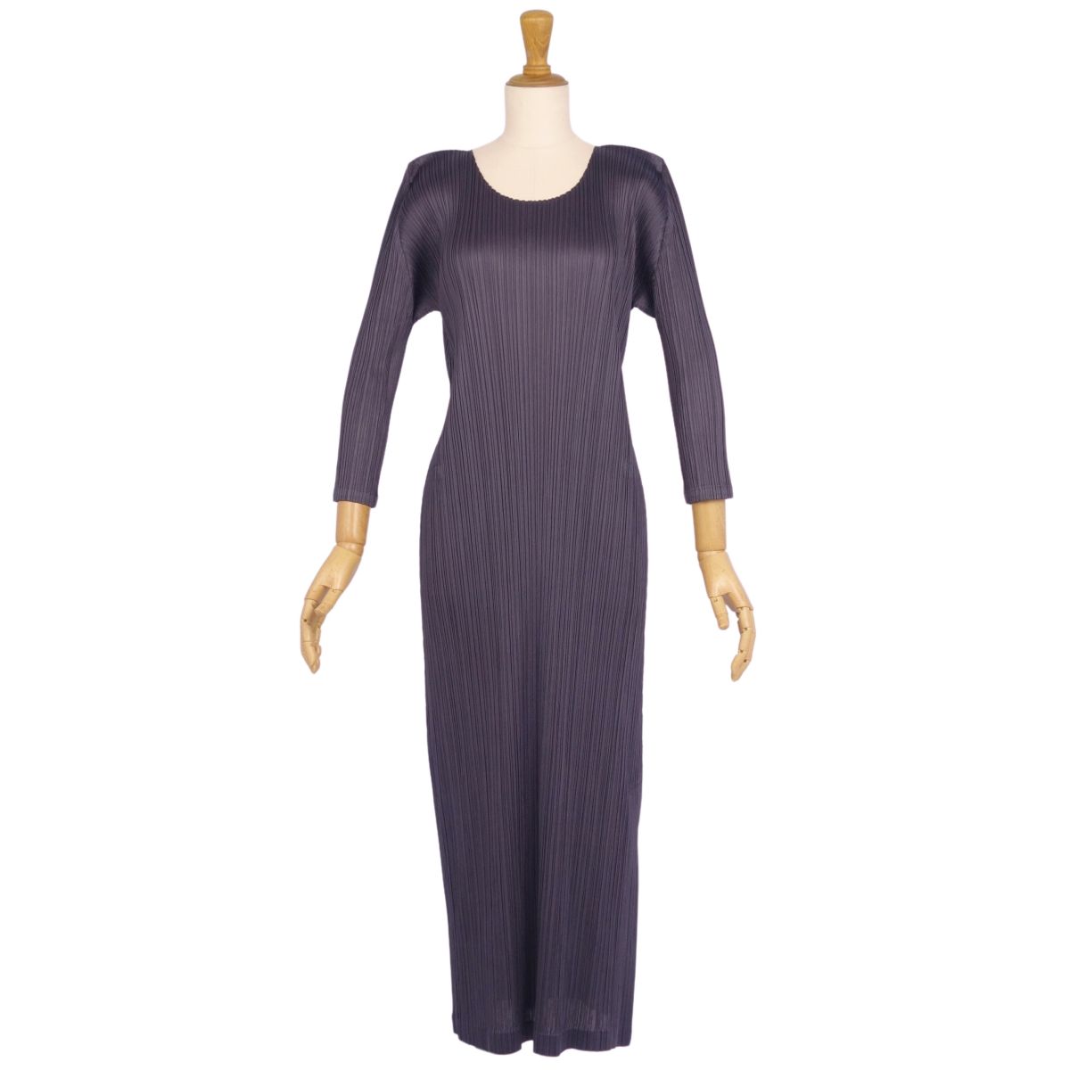 【極美品】プリーツプリーズ ロングワンピース ３ モザイク PLEATS PLEASE ISSEY MIYAKE - 極美品 プリーツプリーズ