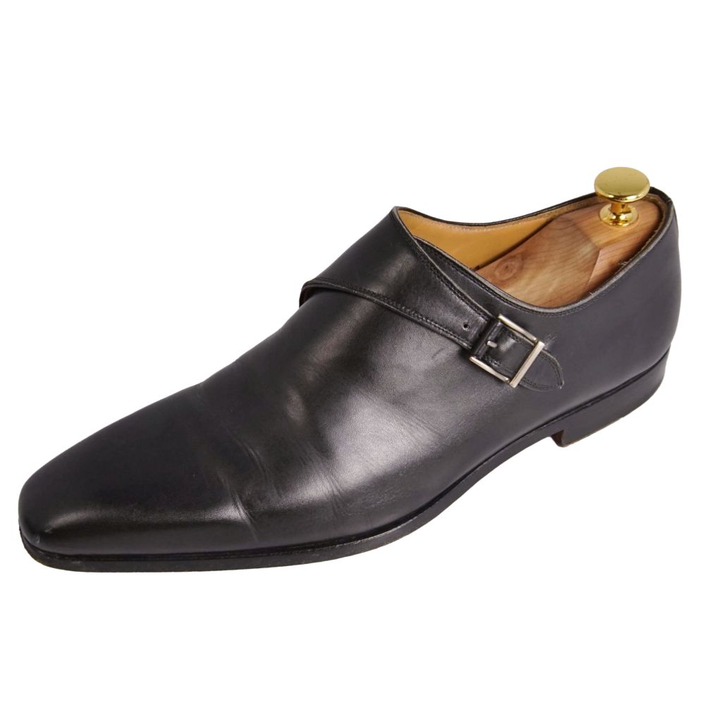 マグナーニ MAGNANNI レザーシューズ モンクストラップ ビジネスシューズ 革靴 メンズ スペイン製 40(25cm相当) ブラック【中古】｜MODEST LORD 仙台 店