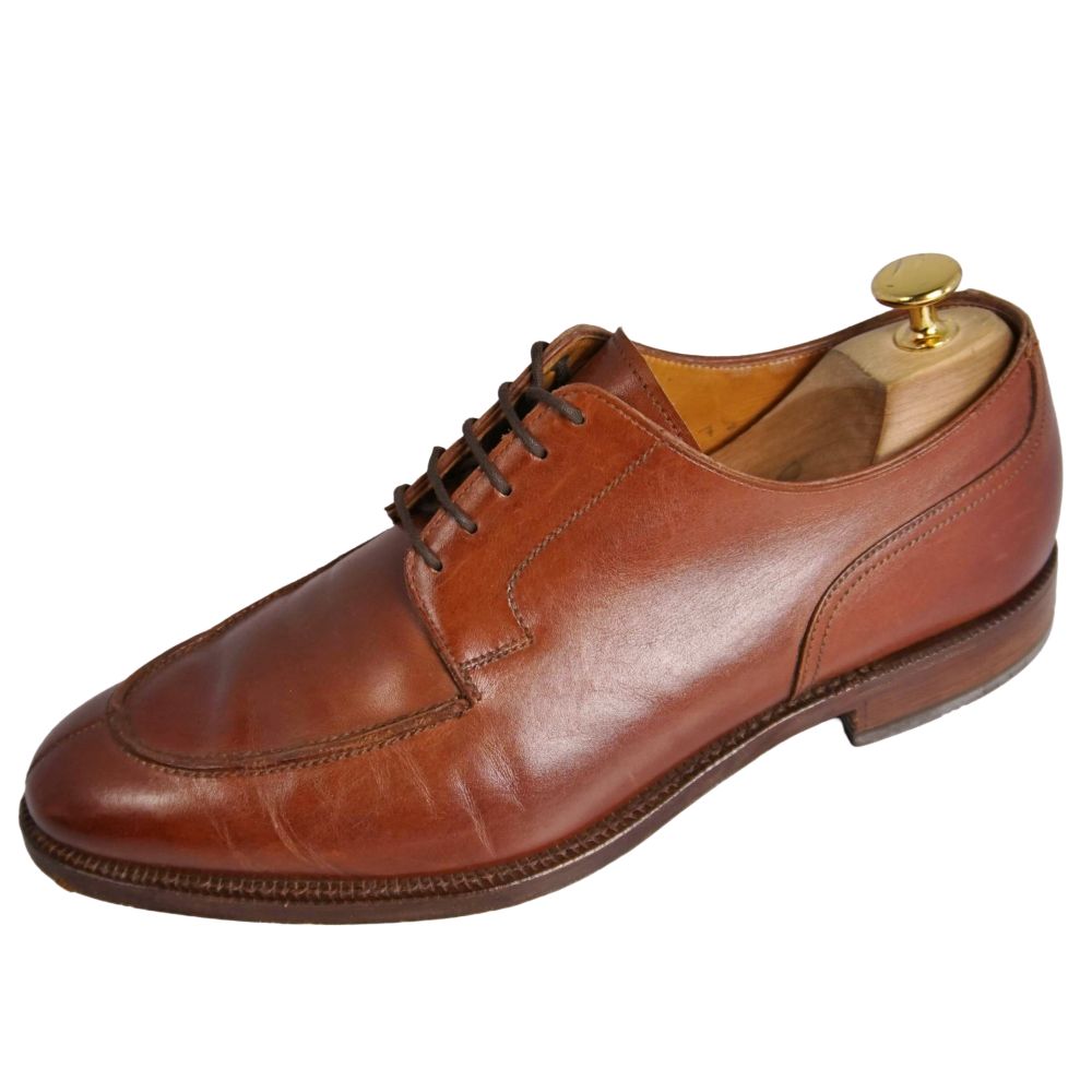 クロケット&ジョーンズ Crockett&Jones レザー?シューズ ダービーシューズ ビジネスシューズ 革靴 メンズ イングランド製 7(25.5cm相当) ブラウン【中古】 21,885円