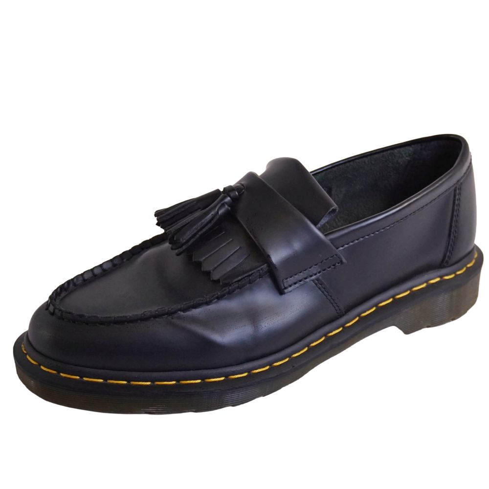 【美品】ドクターマーチン Dr.Martens ローファー ADRIAN エイドリアン タッセル レザー シューズ 靴 メンズ UK10(29cm相当) ブラック【中古】