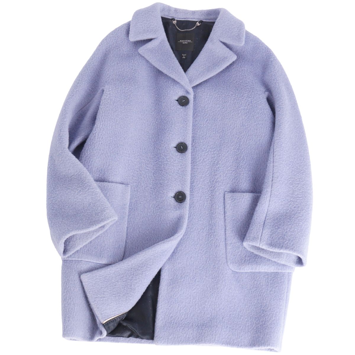 【美品】マックスマーラ Max Mara WEEKEND コート ロングコート ウール アルパカ アウター レディース JI42 USA8 GB10(L相当) ブルー【中古】｜MODEST LORD 仙台 店