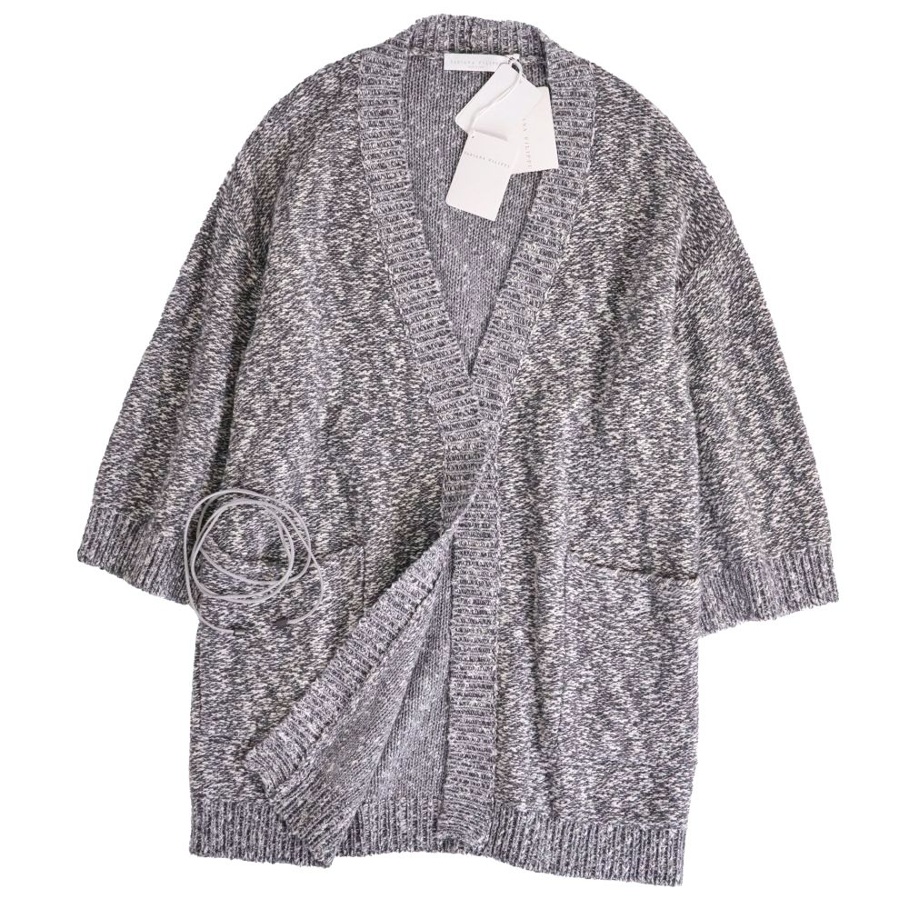 【新古品】ファビアナフィリッピ FABIANA FILIPPI ジレー 胴締め付き添い人 編み物 綿織物 カシミール トップス トップス レディース イタリア製 XXS 薄墨色【中古】