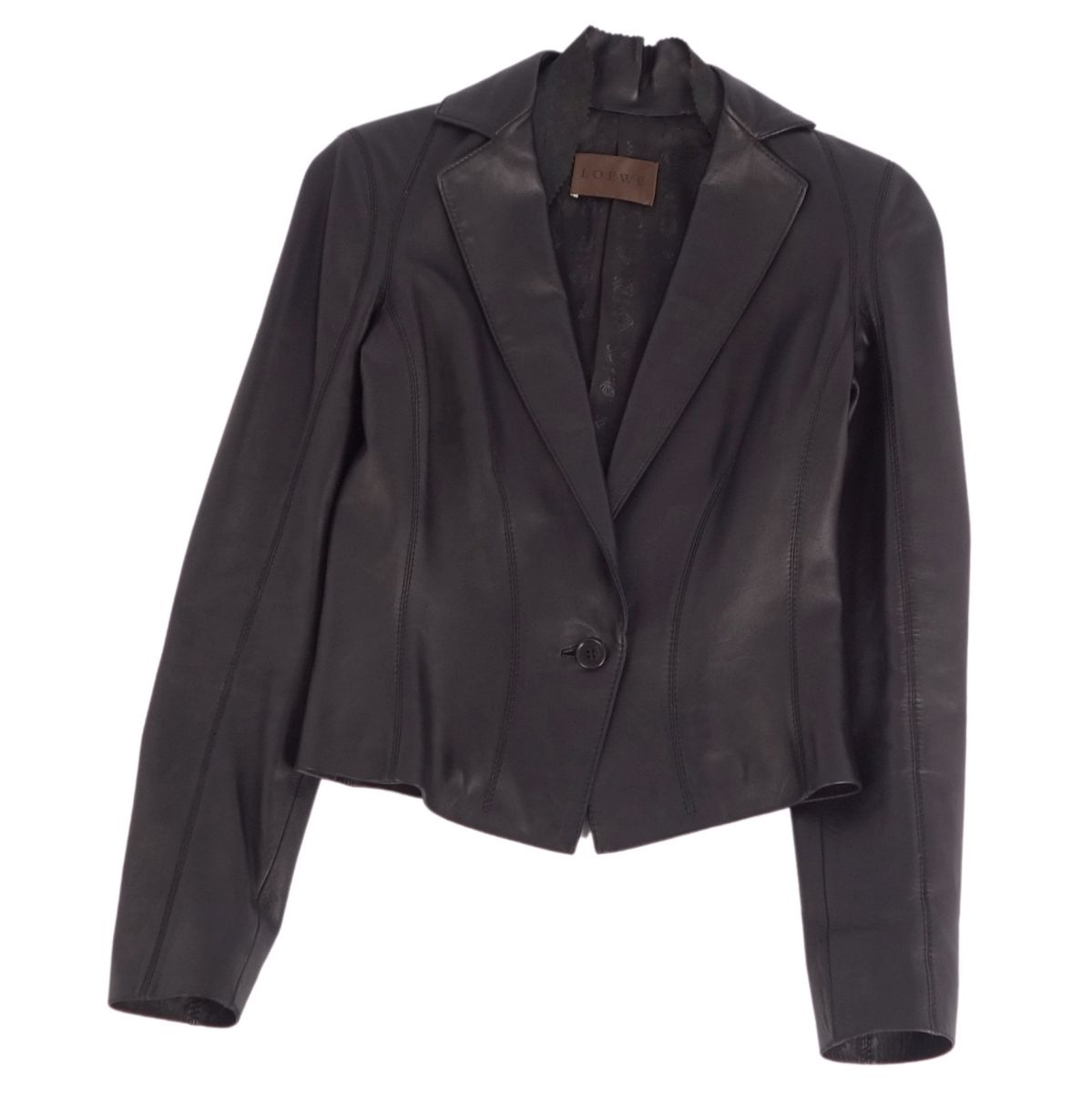 美品　LOEWE ロエベ ジャケット 黒 36 楽天市場】LOEWE / ロエベ | レザー ダブル ライダース