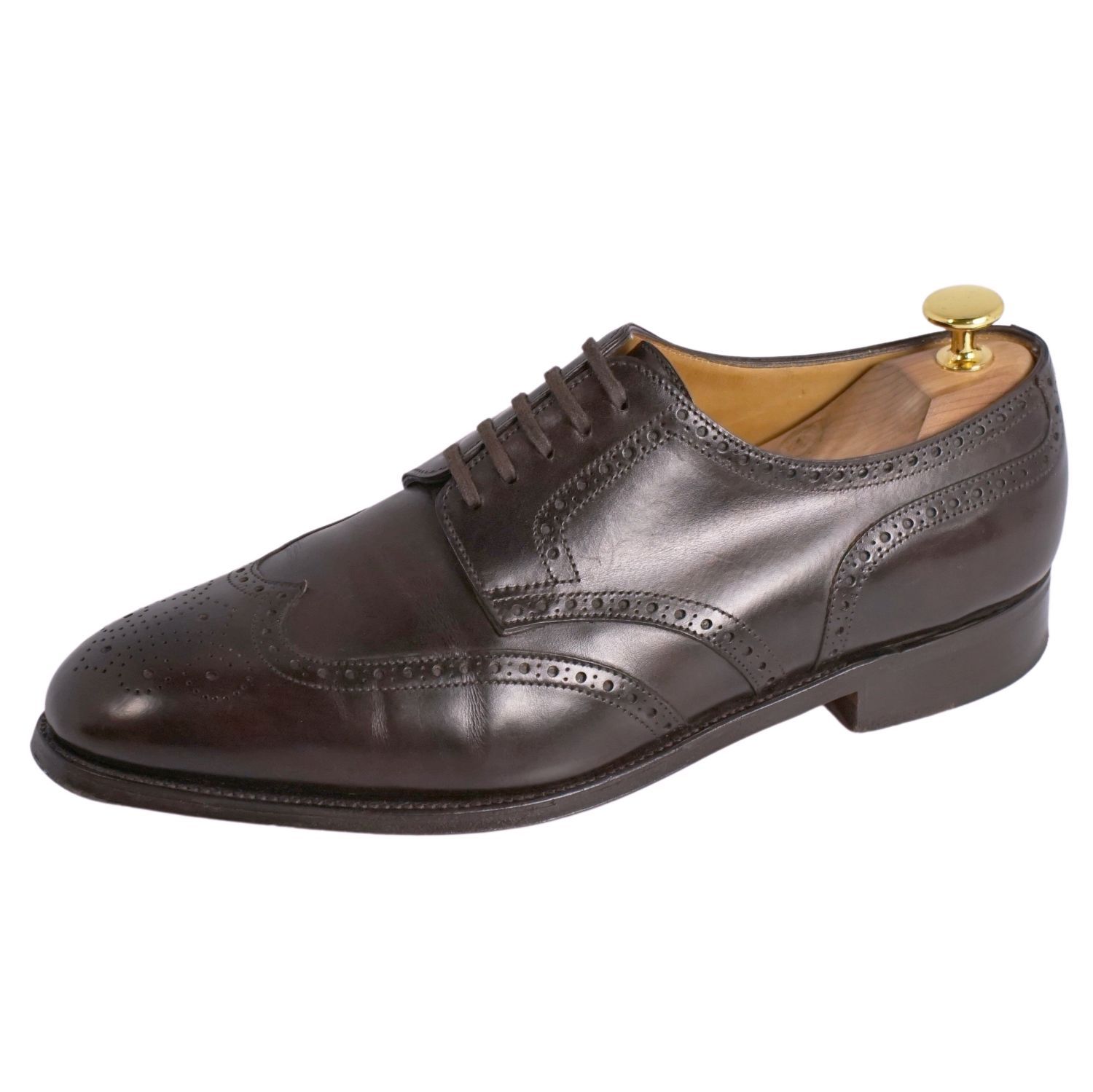 ★希少!!美品★JOHN LOBB ジョンロブ◆ダービー DARBY 7E ラスト8695 アルディラ (ライトブラウン) メダリオン ビジネス 靴◆T-2 ☆廃盤レア☆ ジョンロブ ダービー DARBY 8695ラスト サイズ9.5E