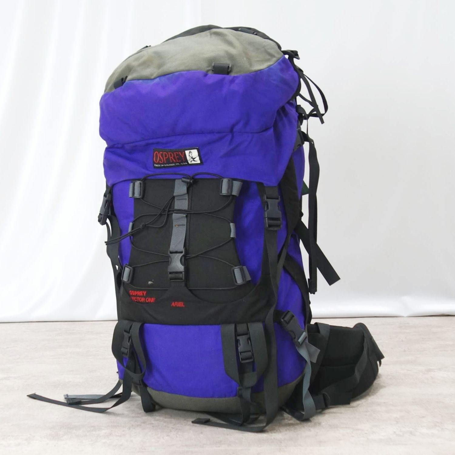 オスプレー OSPREY VECTOR ONE ARIEL 90年代 旧ロゴ USA製 ビンテージ バックパック 登山 アウトドア【中古】