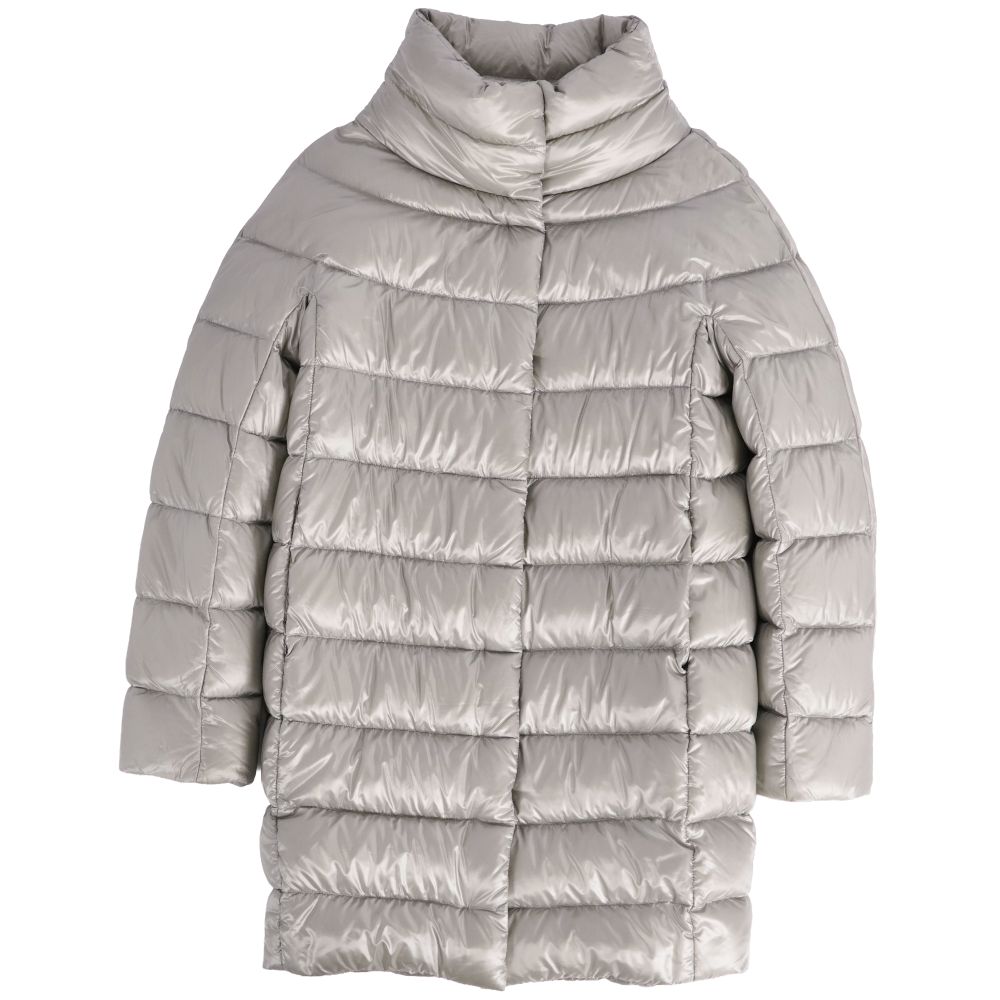 【極美品】ヘルノ HERNO コート ICONICO DORA ダウンコート ナイロン アウター レディース 42(L相当) グレー【中古】｜MODEST LORD 仙台 店
