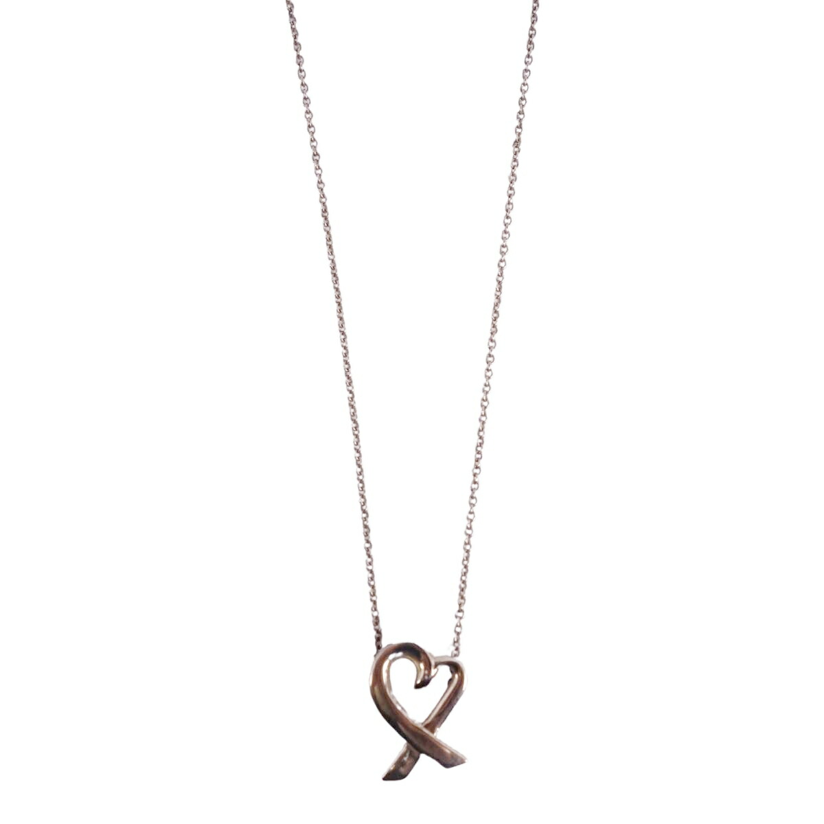【美品】ティファニー TIFFANY&Co. ネックレス ペンダント ラビングハート パロマピカソ 925 シルバー ジュエリー アクセサリー レディース シルバー【中古】