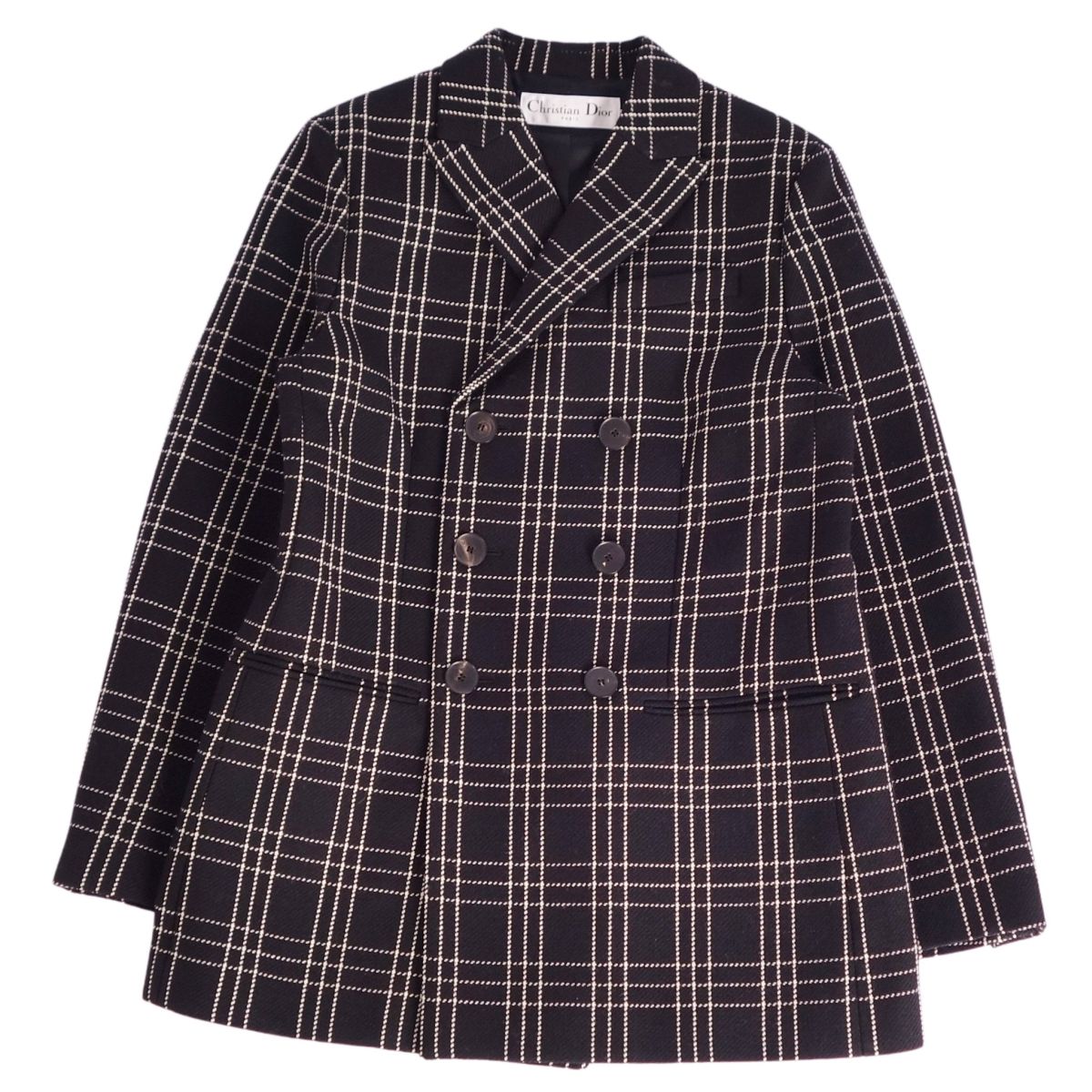 極美品！クリスチャンディオール　ブレザー　テーラードジャケット　タータンチェック 楽天市場】【中古】 クリスチャンディオールChristian Dior ウール