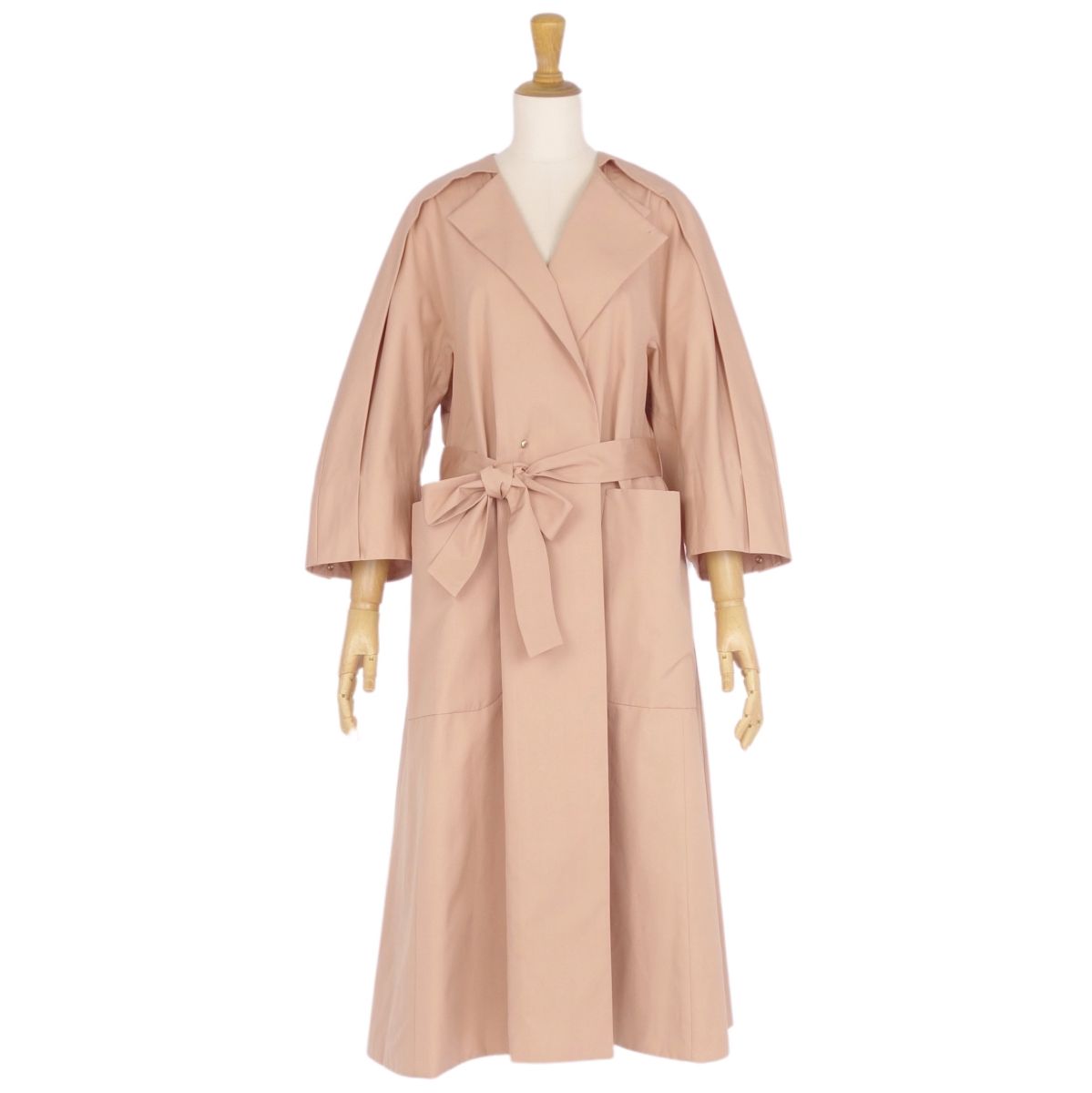 Drawer リバーシブル ジレコート ネイビー ベージュ 36 2023AW ななこ☆Drawe☆ リバーシブル ジレコート ネイビー ベージュ 36