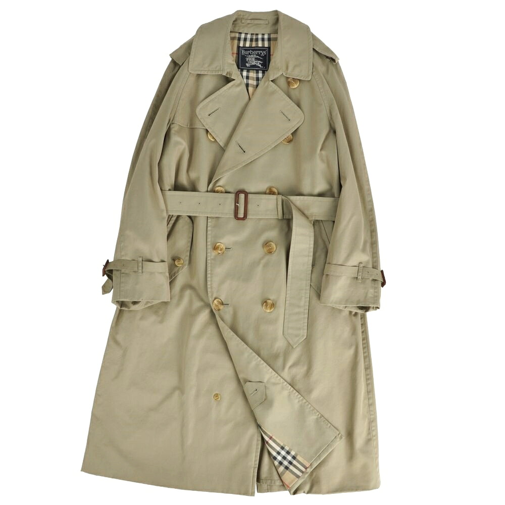 【美品】Vintage バーバリー Burberrys コート トレンチコート コットン100％ 裏チェック アウター メンズ 94-175(M相当) カーキベージュ【中古】｜MODEST LORD 仙台 店 29,887円