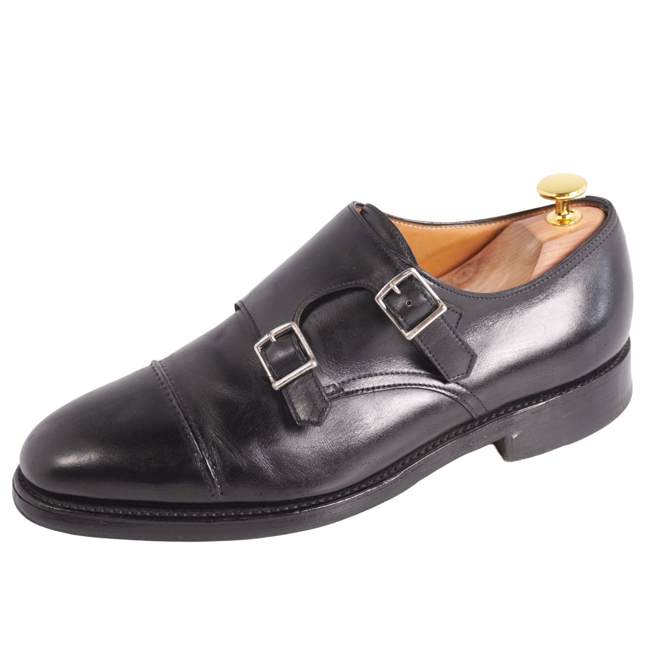 ジョンロブ JOHN LOBB レザーシューズ WILLIAM2 ウィリアム2 ダブルモンクストラップシューズ ビジネスシューズ 革靴 メンズ 6.5EE(25cm相当) ブラウン【中古】