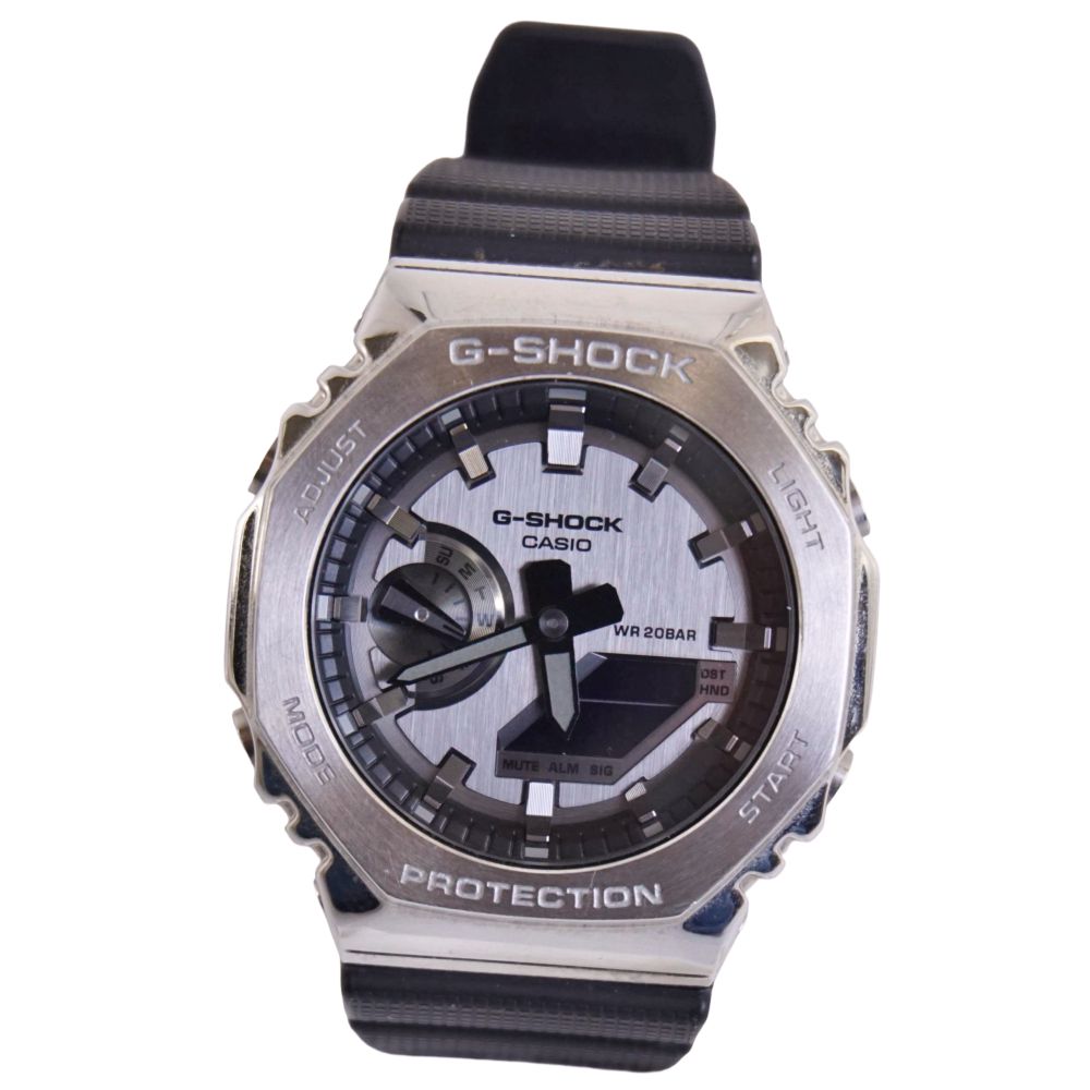 【美品】カシオ G-ショック CASIO G-SHOCK 時計 GM-2100-1AJF ウォッチ クォーツ メンズ シルバー/ブラック【中古】