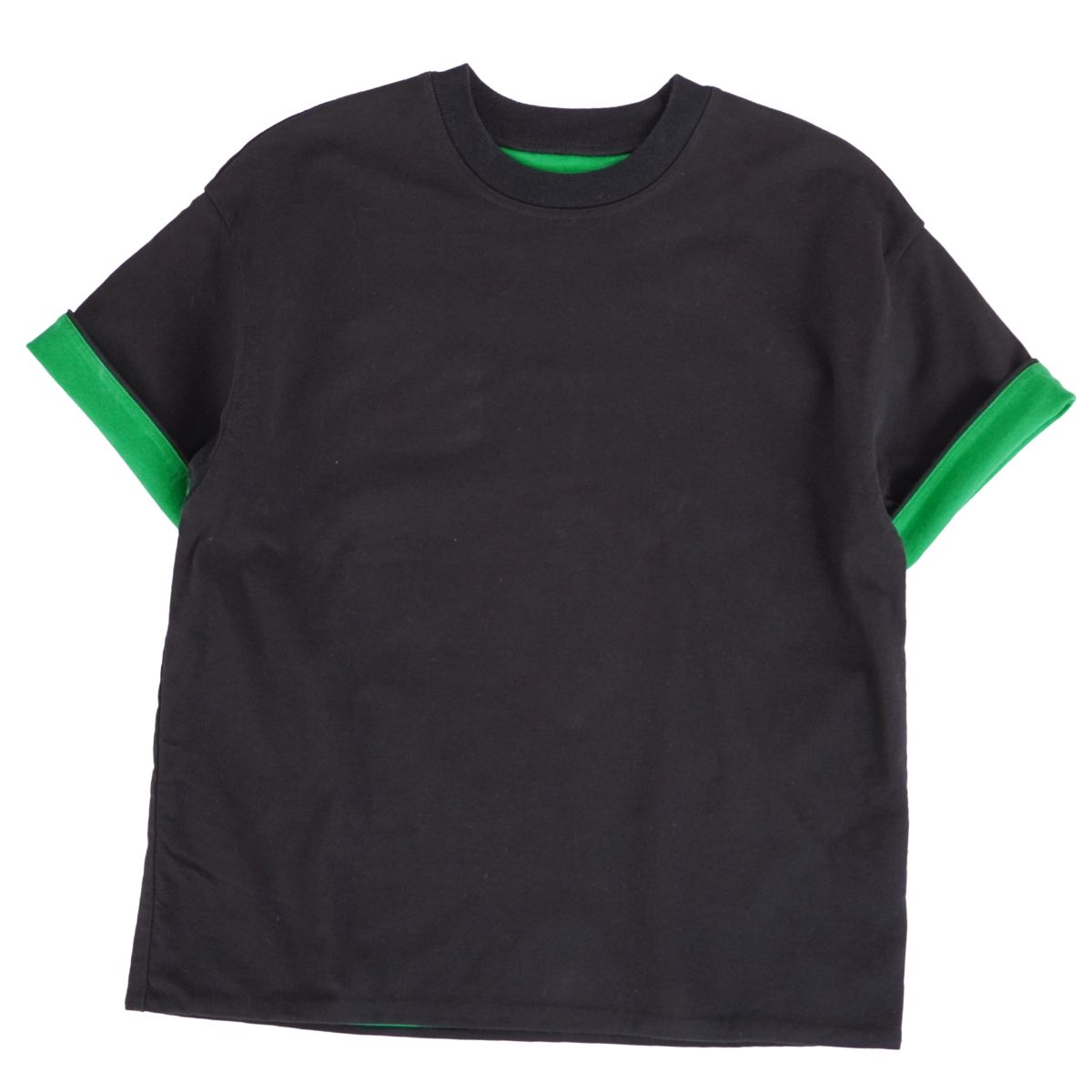 【美品】ボッテガヴェネタ BOTTEGA VENETA 2022 Tシャツ カットソー ショートスリーブ 半袖 コットン イタリア製 トップス メンズ M ブラック【中古】｜MODEST LORD 仙台 店
